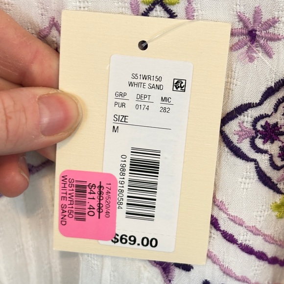 Nurture by Lamaze Cream Blouse with Purple Detailing - Picture 3 of 5